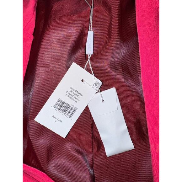 NEW Derek Lam 10 Crosby Hot Pink Rodeo Double-breasted‎ Blazer Size 2 - Picture 7 of 8